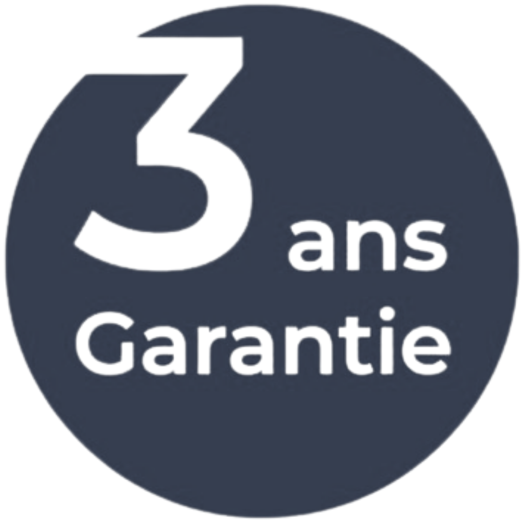Garantie 3 ans 🔒